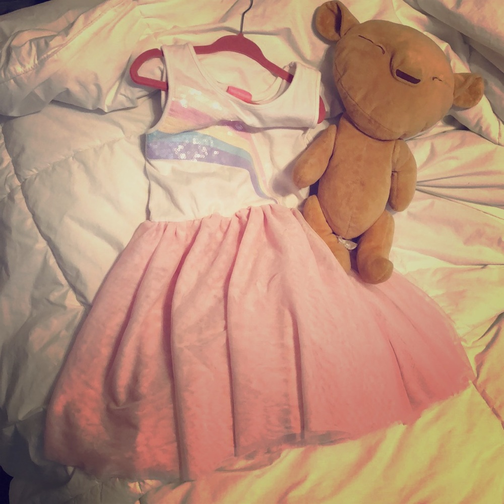 Isaac Mizrahi pastel rainbow tutu dress
